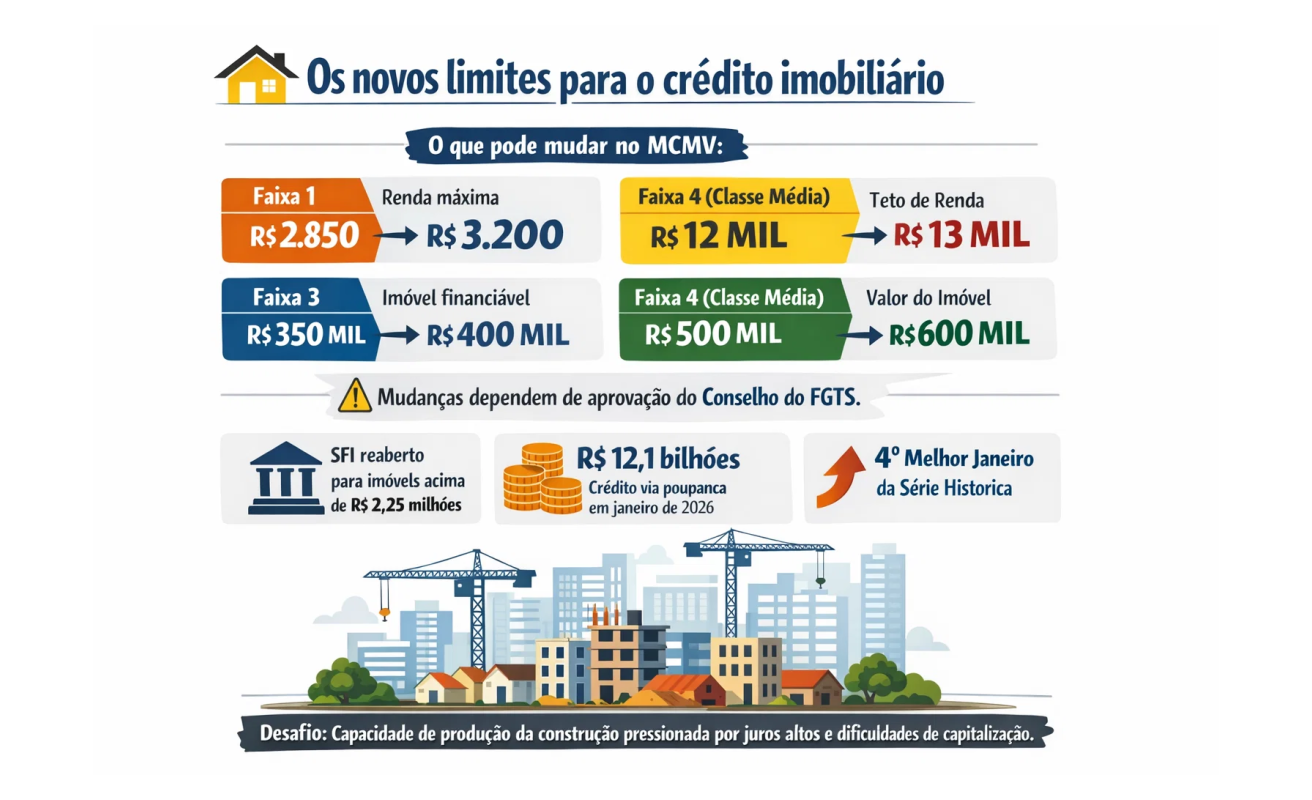 Os novos limites para o crédito imobiliário​